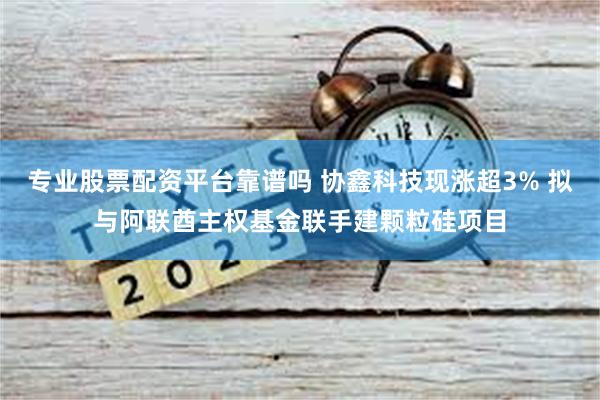 专业股票配资平台靠谱吗 协鑫科技现涨超3% 拟与阿联酋主权基金联手建颗粒硅项目