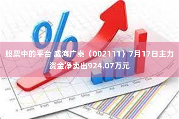 股票中的平台 威海广泰（002111）7月17日主力资金净卖出924.07万元